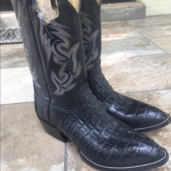 Hondo Caiman Leather Cowboy Boots Men’s 12D - Picture 10 of 10